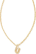 Crystal Letter Short Pendant Necklace - Personalized CZ Initial style