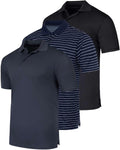 Men's Quick-Dry Polo 3-Pack - Big & Tall Athletic Performance