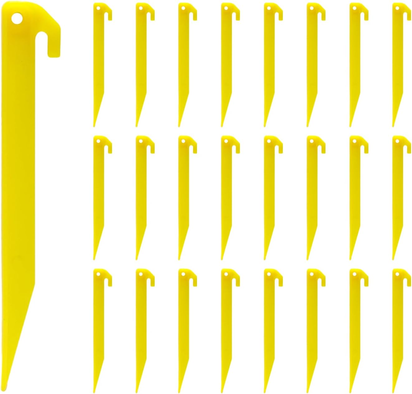 Durable 9 Plastic Tent Pegs - For Secure Outdoor Fixation