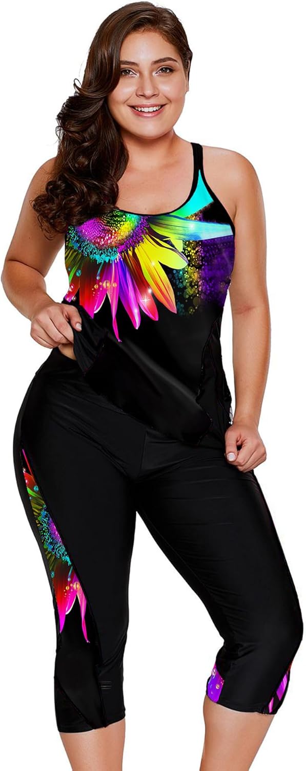 LALAGEN Womens Plus Size Swimsuits for Modest Summer Fun