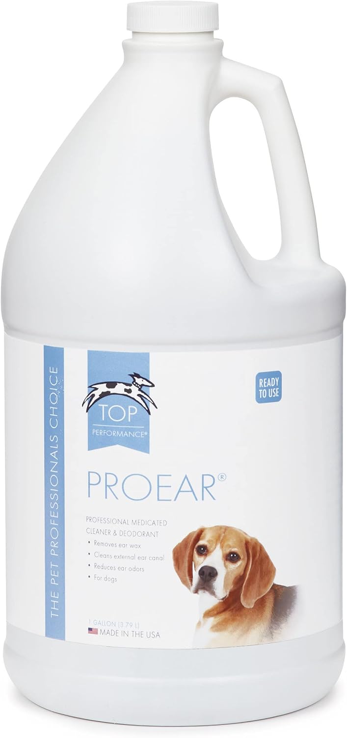 Top Performance ProEar Medicated Ear Cleaners for Dogs, Gallon