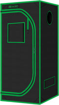 Grow Tent 32x32x63 High Reflective Mylar Dark Room - Compact 3x3 Grow