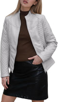 Faux Leather Jacket Women Trench Bomber Coat - Timeless PU Style