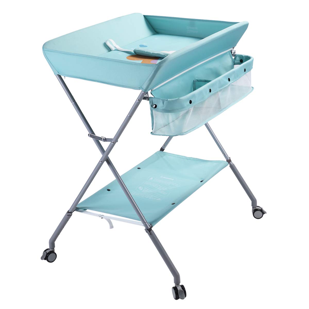 EGREE Portable Folding Baby Changing Table with Wheels