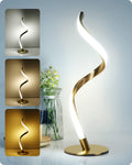 Yarra-Decor Modern Spiral Bedside Lamp - Touch Control LED