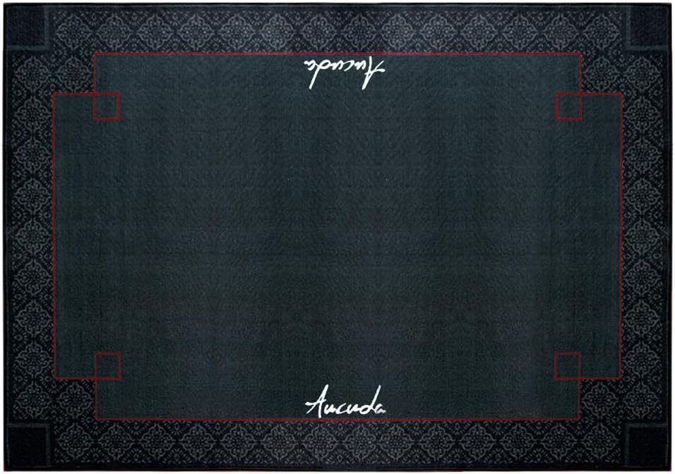 Aucuda Medal Drum Rug 4x6ft Non-Slip Mat for Drummers