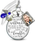 Bouquet Photo Charm Wedding Memory Something Blue Angel - Handmade