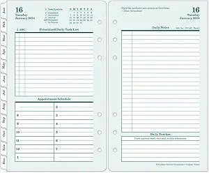 FranklinCovey Original Two Page Per Day Pocket Planner 2024