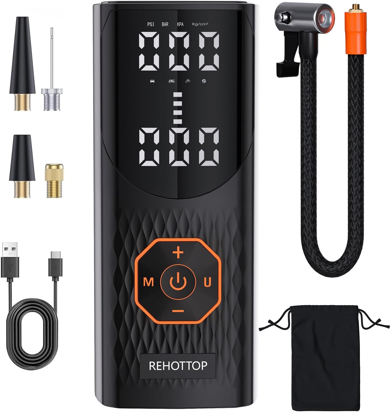 Fast Inflation Tire Pump 160PSI - REHOTTOP
