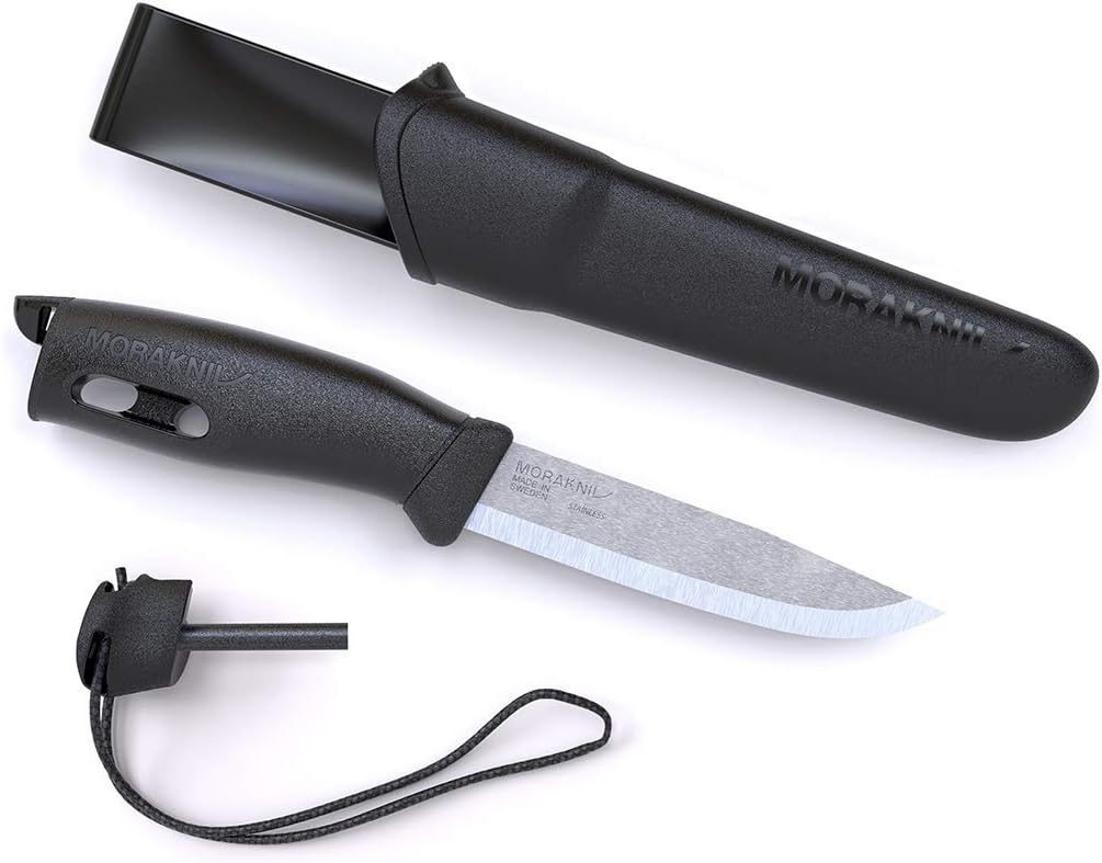 Mora Companion Spark Outdoor Knife with Fire Starter for Survival