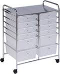 Honey-Can-Do Rolling Storage Cart with 12 Drawers for Home