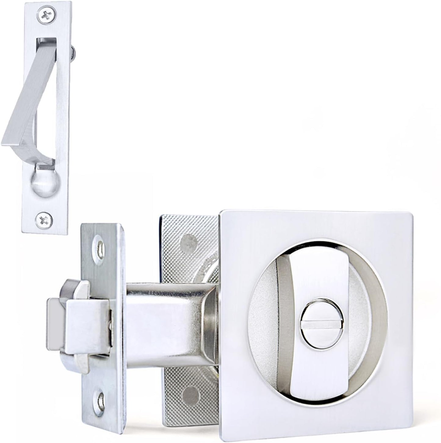 Dontay Pocket Door Privacy Lock with Flush Handles for Safety