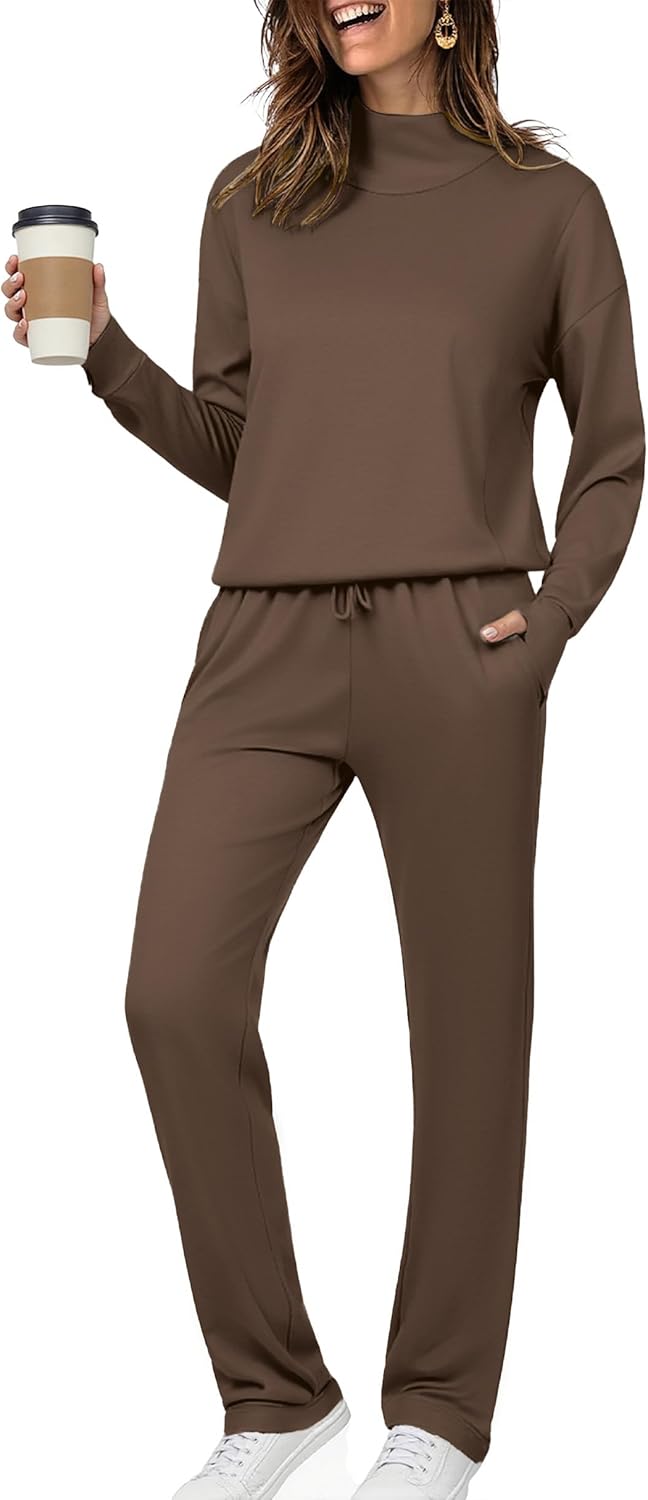Totatuit Womens Lounge Sets Comfy Two Piece Tracksuits for Fall