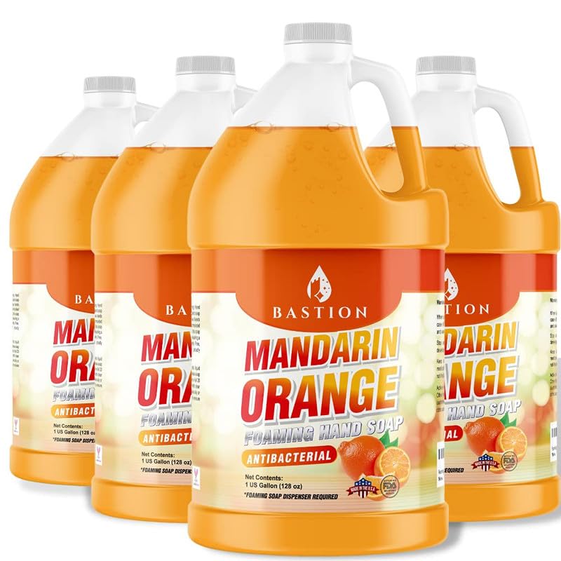 Bastion Mandarin Orange Antibacterial Foaming Hand Soap Refill