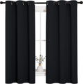 NICETOWN Pitch Black Blackout Curtains 42in x 63in (2 Panels)