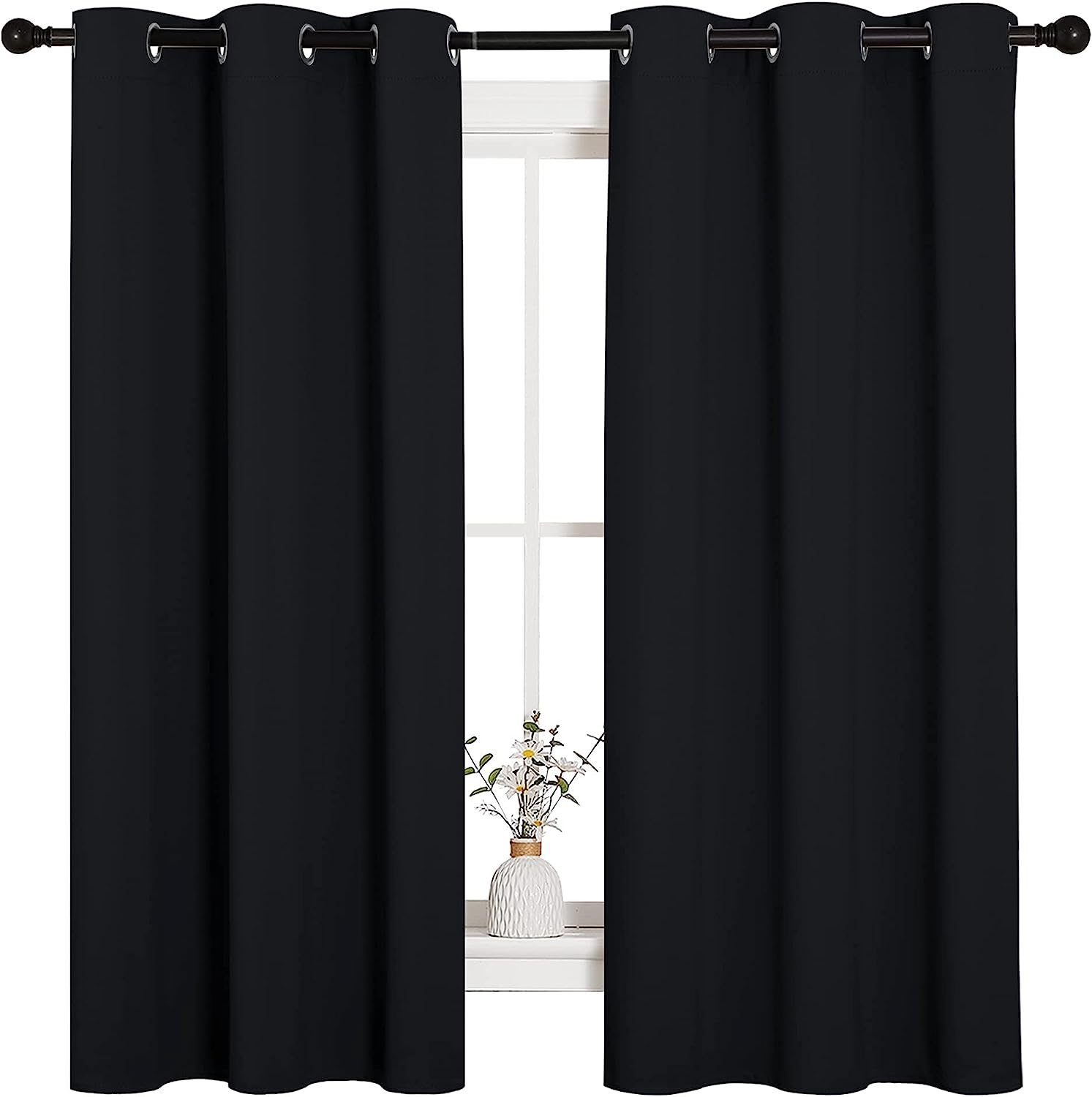 NICETOWN Pitch Black Thermal Blackout Curtains - Sleep in Pure Darkness