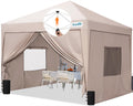 Quictent Privacy 10x10 Pop up Canopy Tent with Sidewalls - Fast Setup