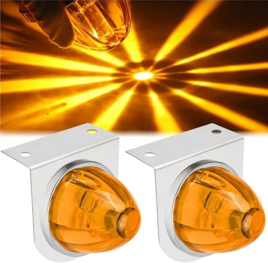2PCS LED Star Watermelon Marker Lights for Semi Trucks