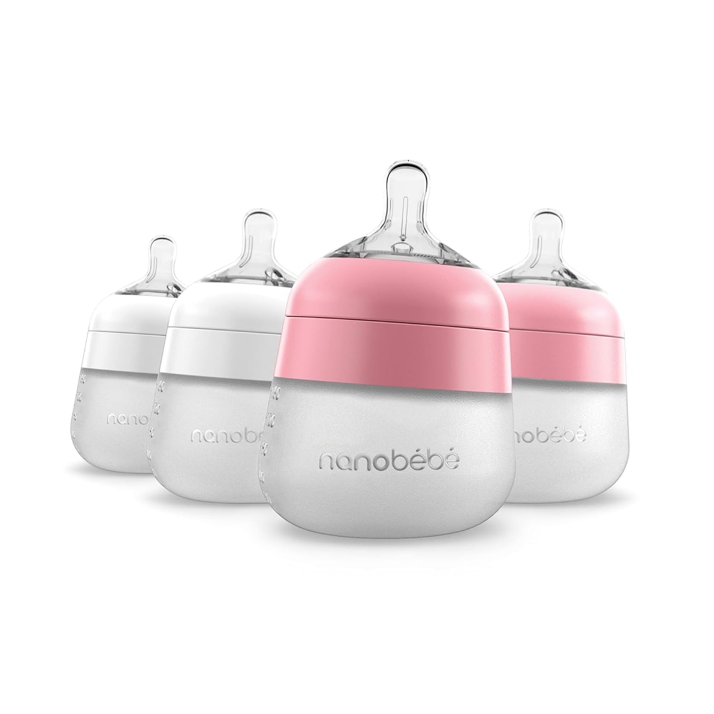 Nanobebe Flexy Silicone Baby Bottle 5oz for Easy Feeding