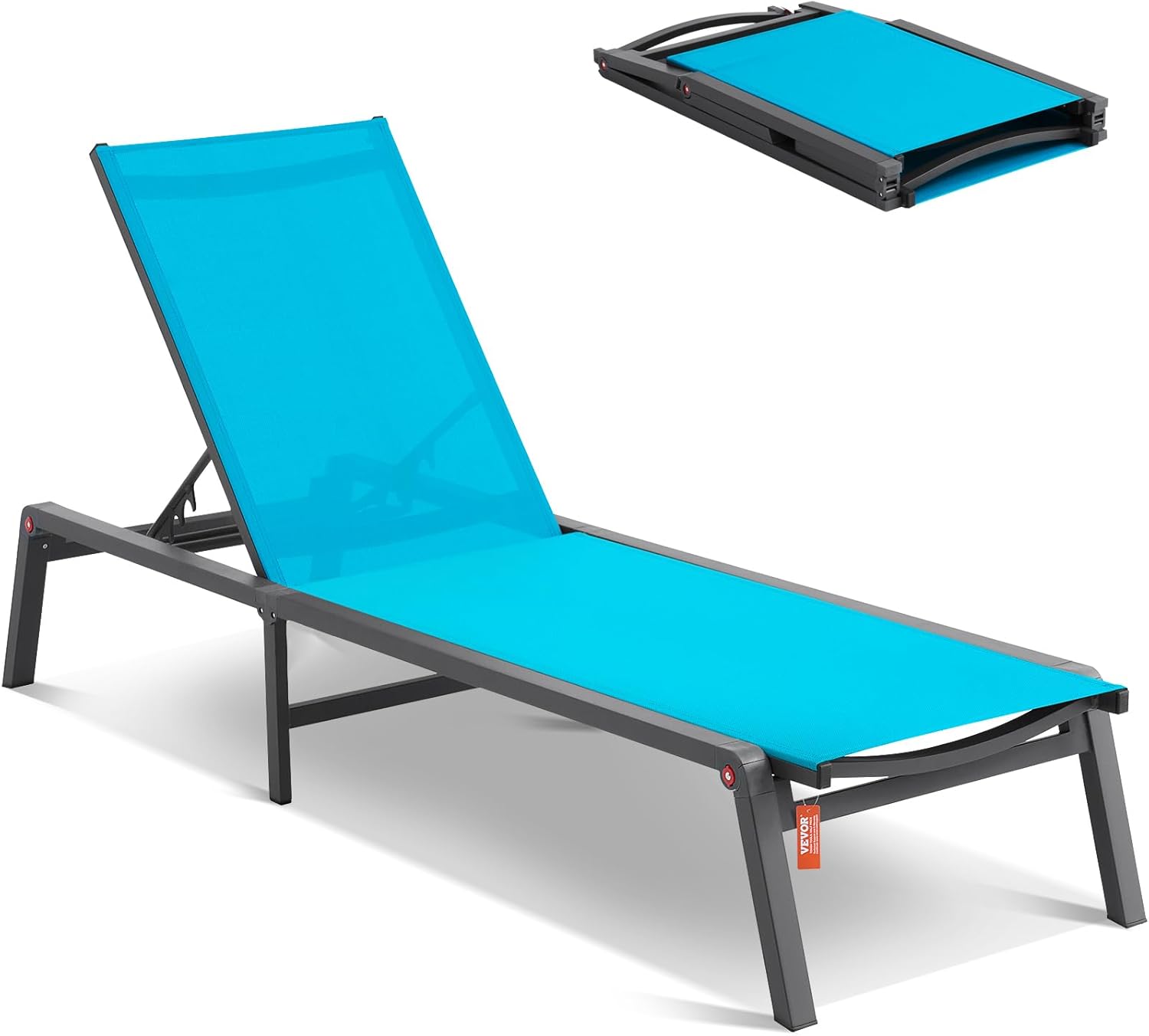 VEVOR Chaise Lounge Chairs Outdoor for Relaxing by the Pool