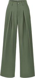 Women High Waist Palazzo Pants - Comfortable Wide Leg Trousers Casual