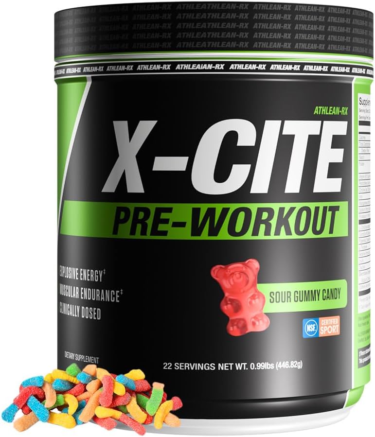 X-CITE Pre-Workout by ATHLEAN-X for Ultimate Energy & Focus