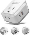 Ceptics Europe Travel Adapter Set - 20W PD & QC - Dual USB - Compact Design