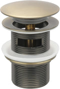 Bronze Freestanding Bathtub Drain Stopper - Easy Toe-Press Drain