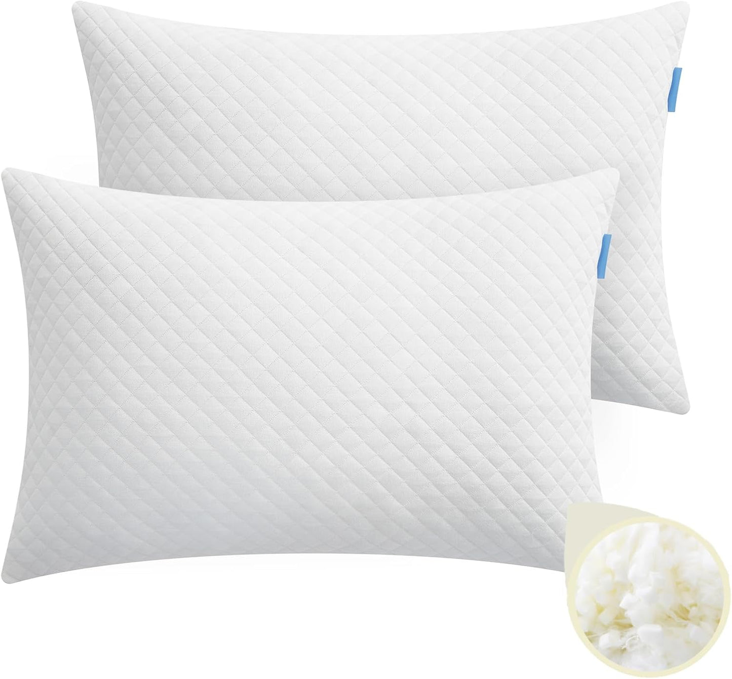 Memory Foam Toddler Pillow Pack of 2 for Kids Comfort