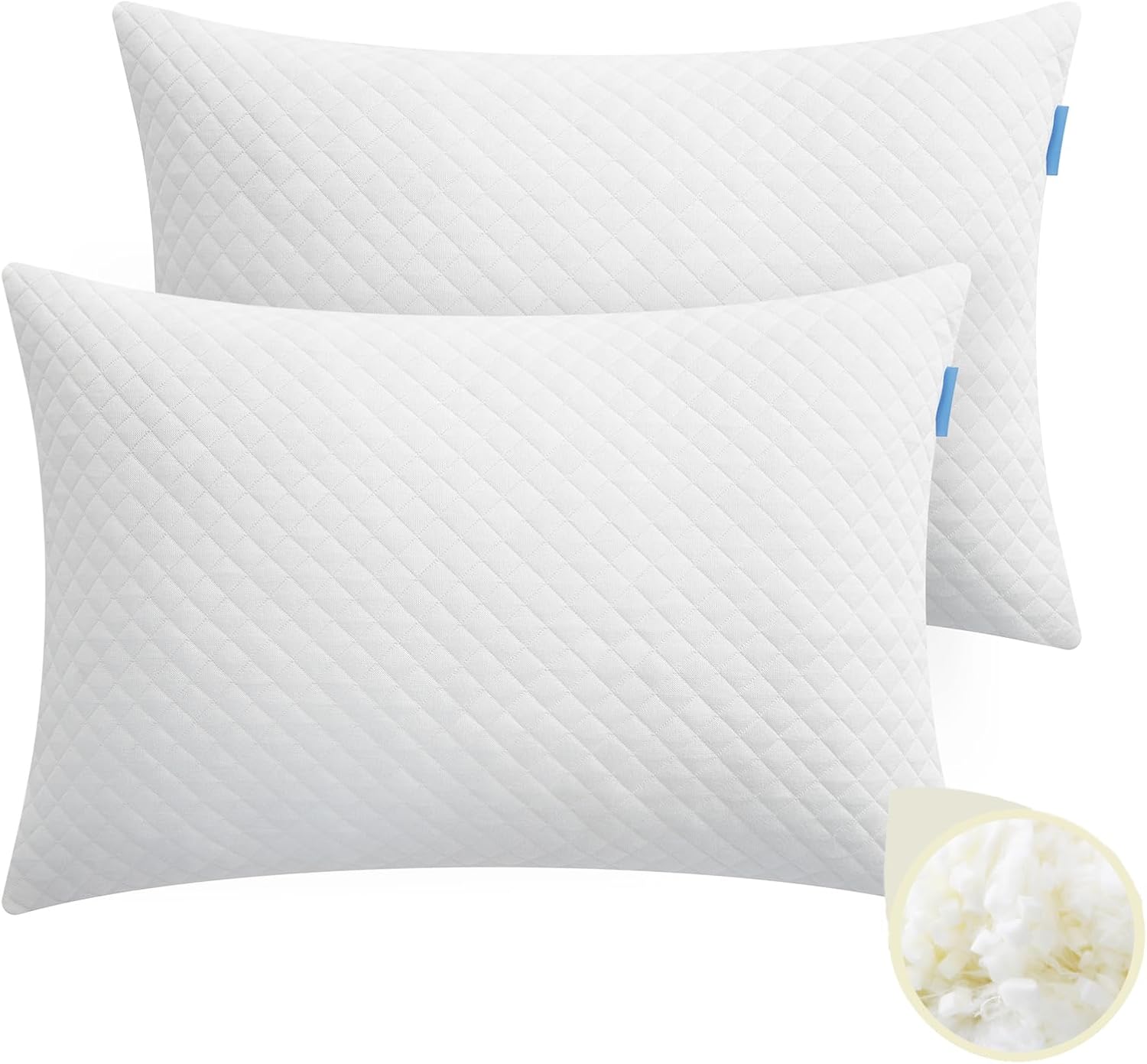 Memory Foam Toddler Pillow Pack of 2 for Kids Comfort
