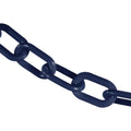 Cobalt Blue 50-ft Plastic Barrier Chain 2-in Link Diameter - Crowd