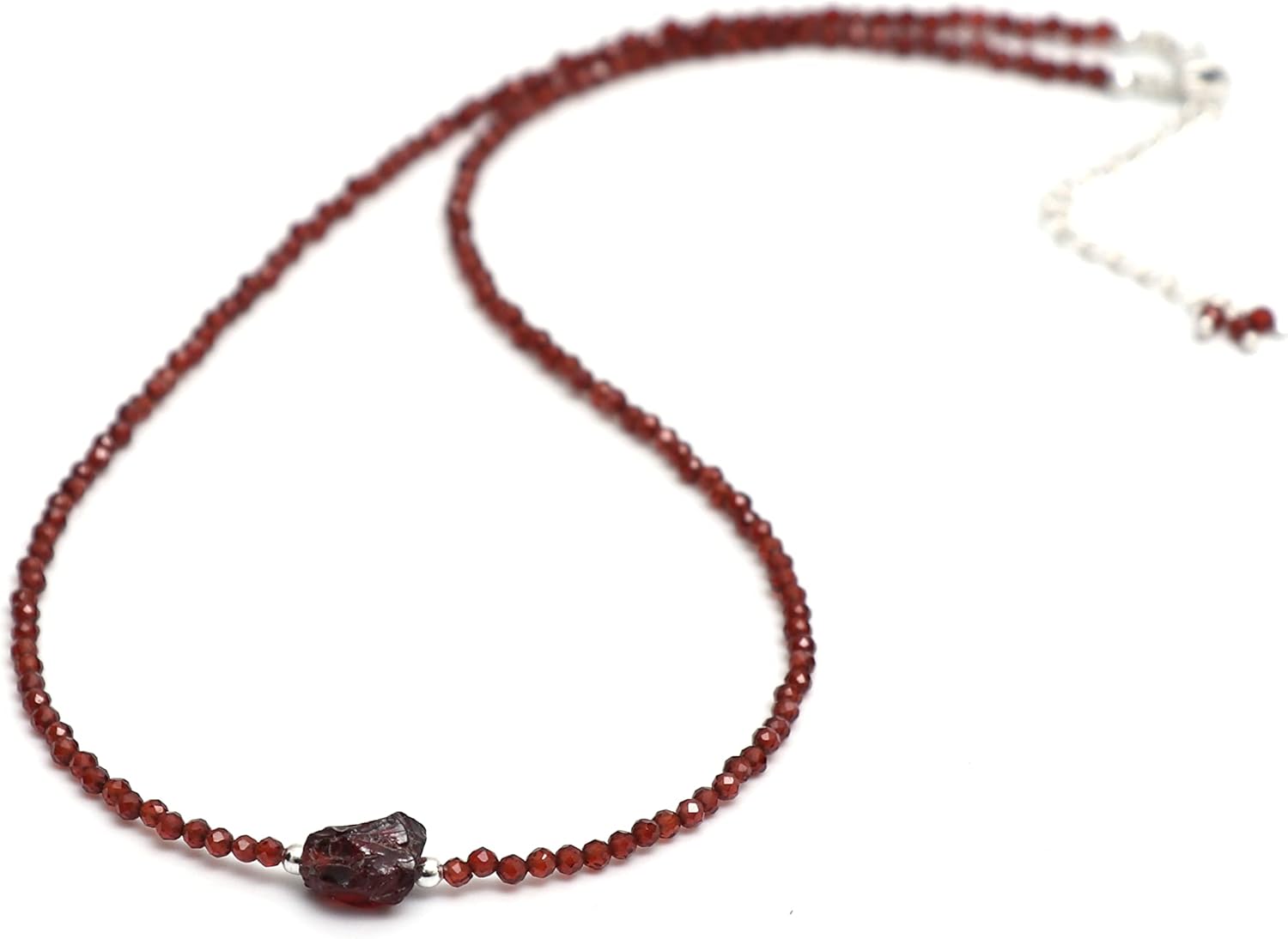Natural Beaded Gemstone Choker Necklace for Energy Healing