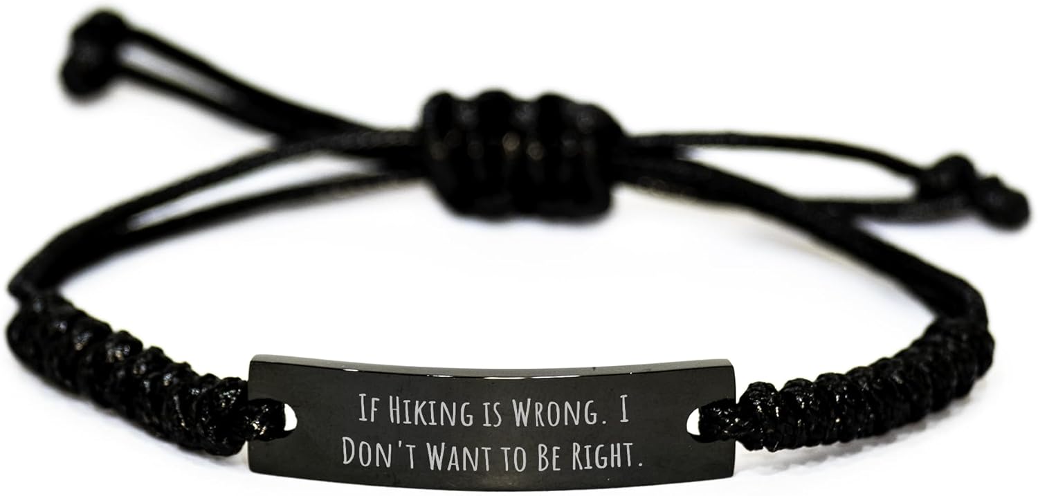 Adjustable Rope Bracelet - Fun Hiking Gift!