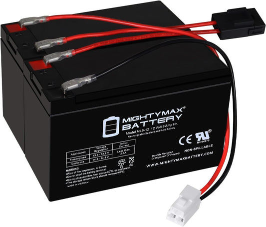 Mighty Max 12V 9Ah Battery Kit for Razor Scooter Ride On Toys