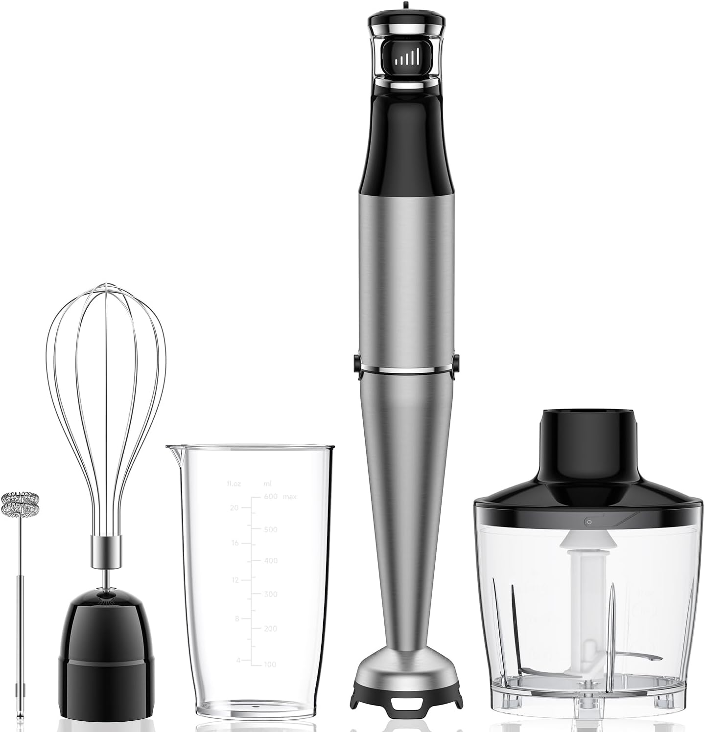 Immersion Blender Handheld 1100W 5 in 1 for Smoothies and Soups