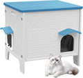 Cat House Outdoor Weatherproof Plastic Cat Shelter - Waterproof Escape