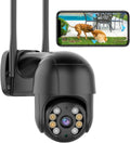 ICSEE WiFi Camera Security 4K 8MP PTZ Outdoor Camera - Clear Night