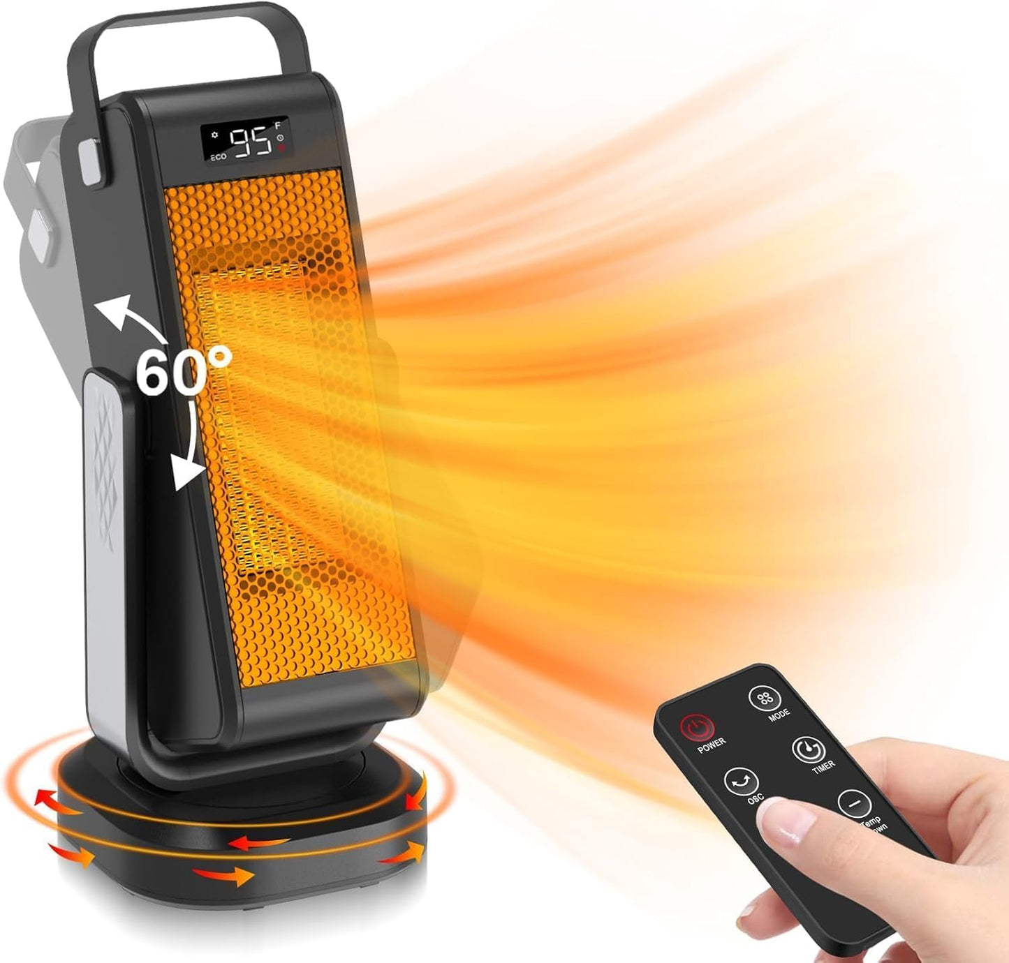 Beautyfan 3D Oscillating Heater - Efficient Indoor Heating