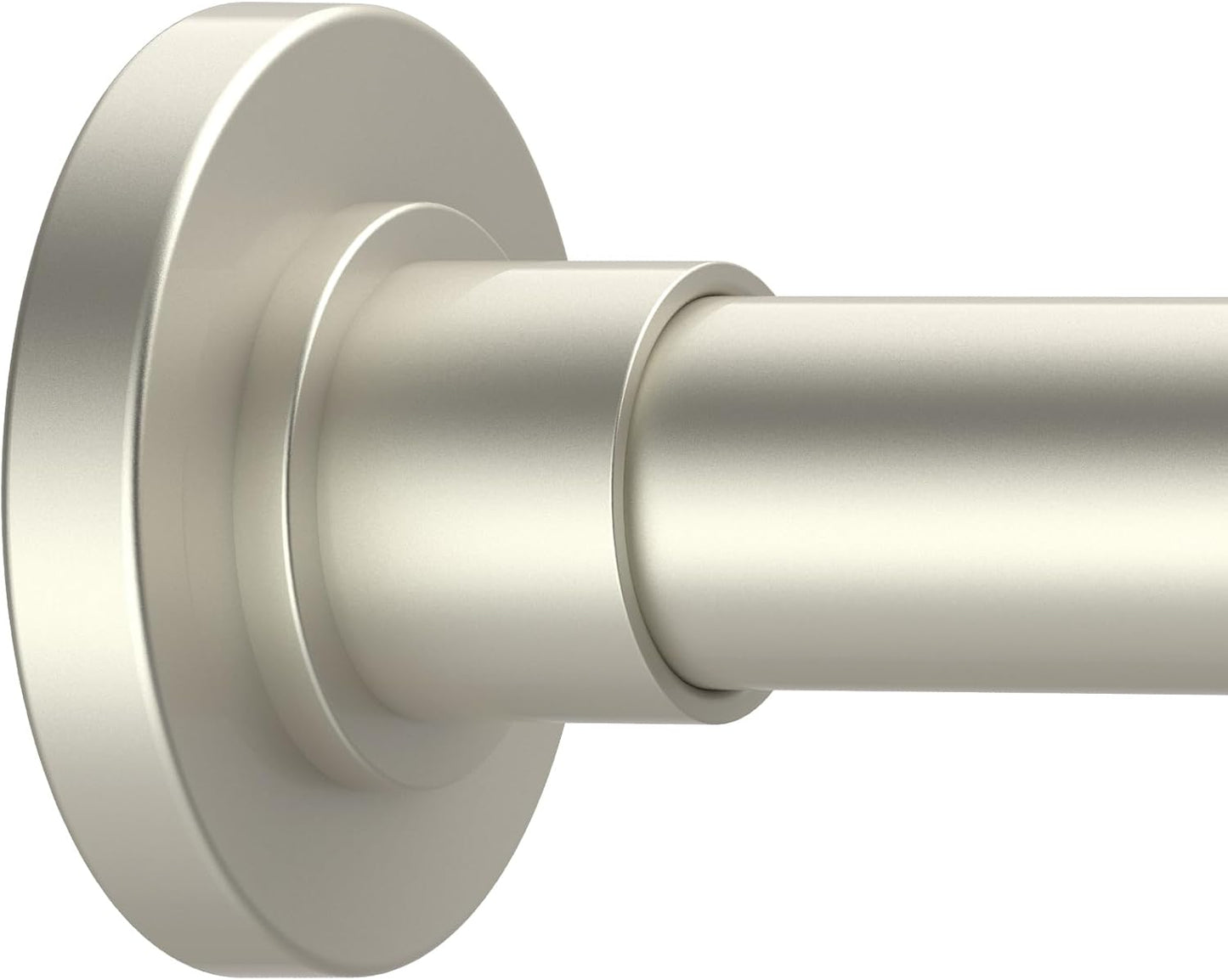 Adjustable No-Rust Shower Rod - Brushed Nickel, 31-80 inch