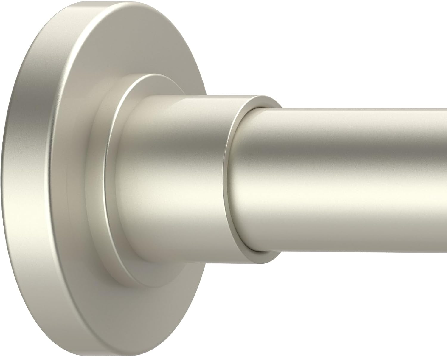Adjustable No-Rust Shower Rod - Brushed Nickel, 31-80 inch