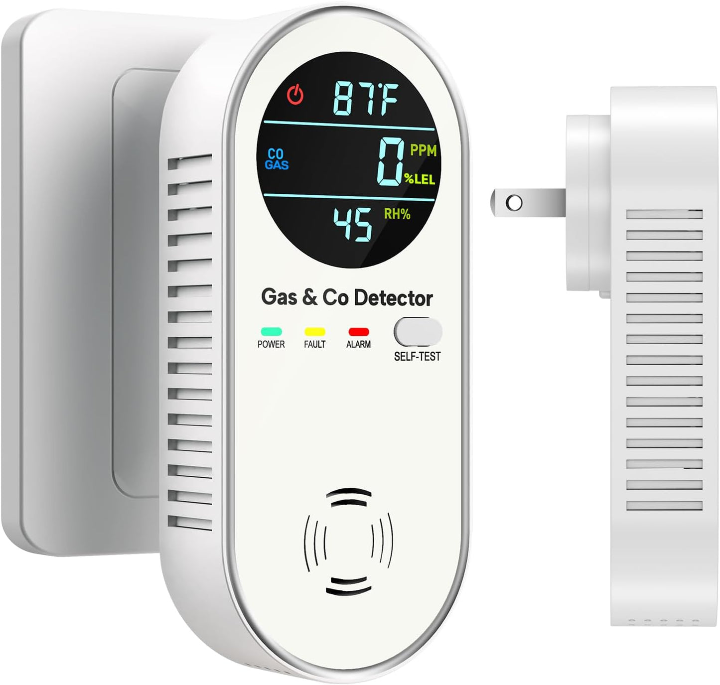4-in-1 Natural Gas and Carbon Monoxide Detectors for Home Safety
