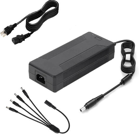 24V10A Power Adapter 240W for LED Strips and Security Cameras