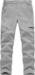 BGOWATU Women's Winter Hiking Pants - Fleece Lined Waterproof Fit
