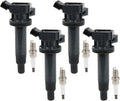 4PCS UF247 Ignition Coils + 4PCS 7092 Iridium Spark Plugs - Coil Pack