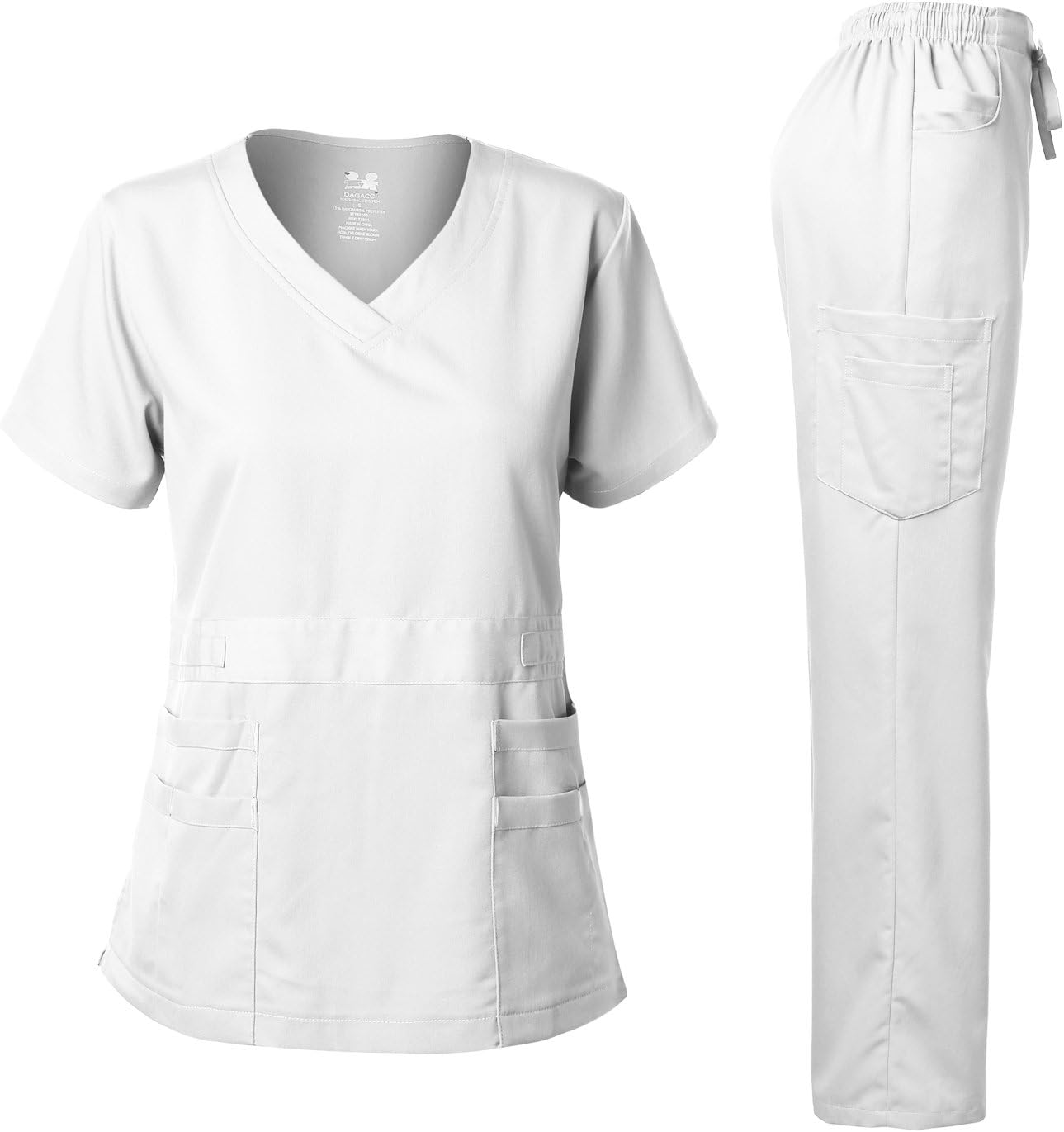 Dagacci Medical Uniform Women's Scrubs Set: Ultra Soft Comfort