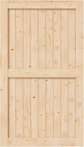 54in x 84in Sliding Barn Wood Door - Solid Spruce Panel Door