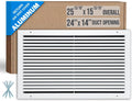 Fits 24x14 Duct Opening Aluminum Return Air Grille - Durable White