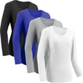 Moisture Wicking Shirts for Women Long Sleeve V Neck - Quick Dry UPF