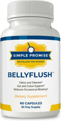 BellyFlush Gentle Colon & Gut Cleanse Supplement - Nighttime Detox