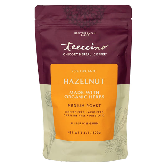Prebiotic Hazelnut Herbal Coffee - Caffeine-Free & Acid-Free